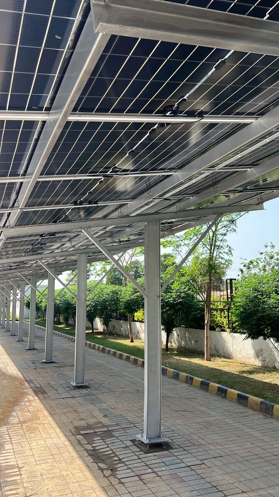 Commercial solar carport and structure project photo 2