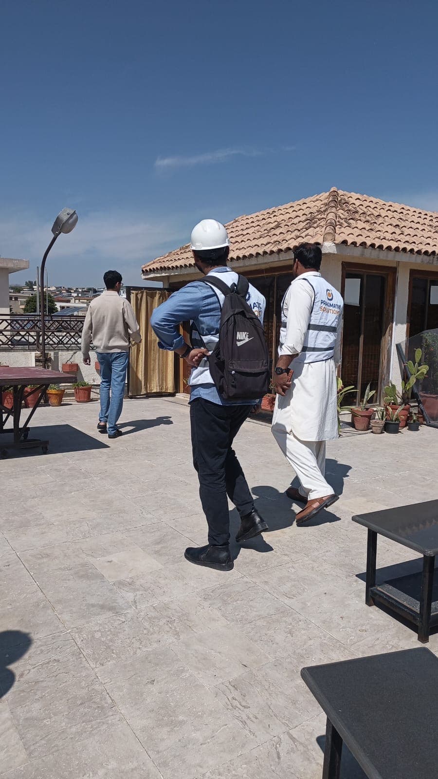 What happens during a professional site survey